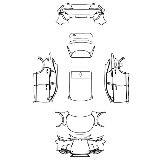 Pre-Cut PPF Lexus RX RX (SWB) F-Sport 2023 - PPF-Kits