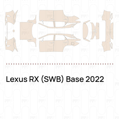 Voorgesneden PPF Lexus RX (SWB) Base 2022