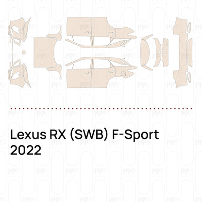 Voorgesneden PPF Lexus RX (SWB) F-Sport 2022