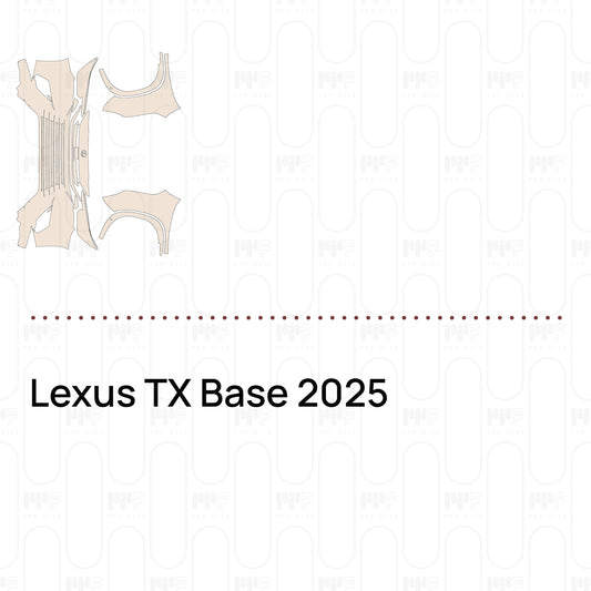 Voorgesneden PPF Lexus TX Base 2025