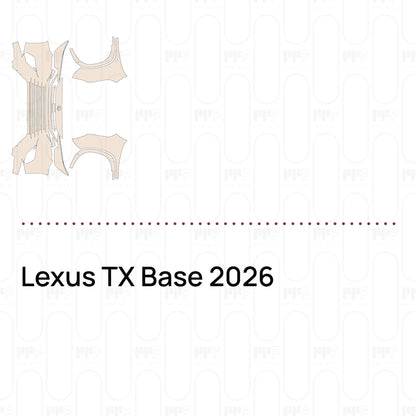 Voorgesneden PPF Lexus TX Base 2026