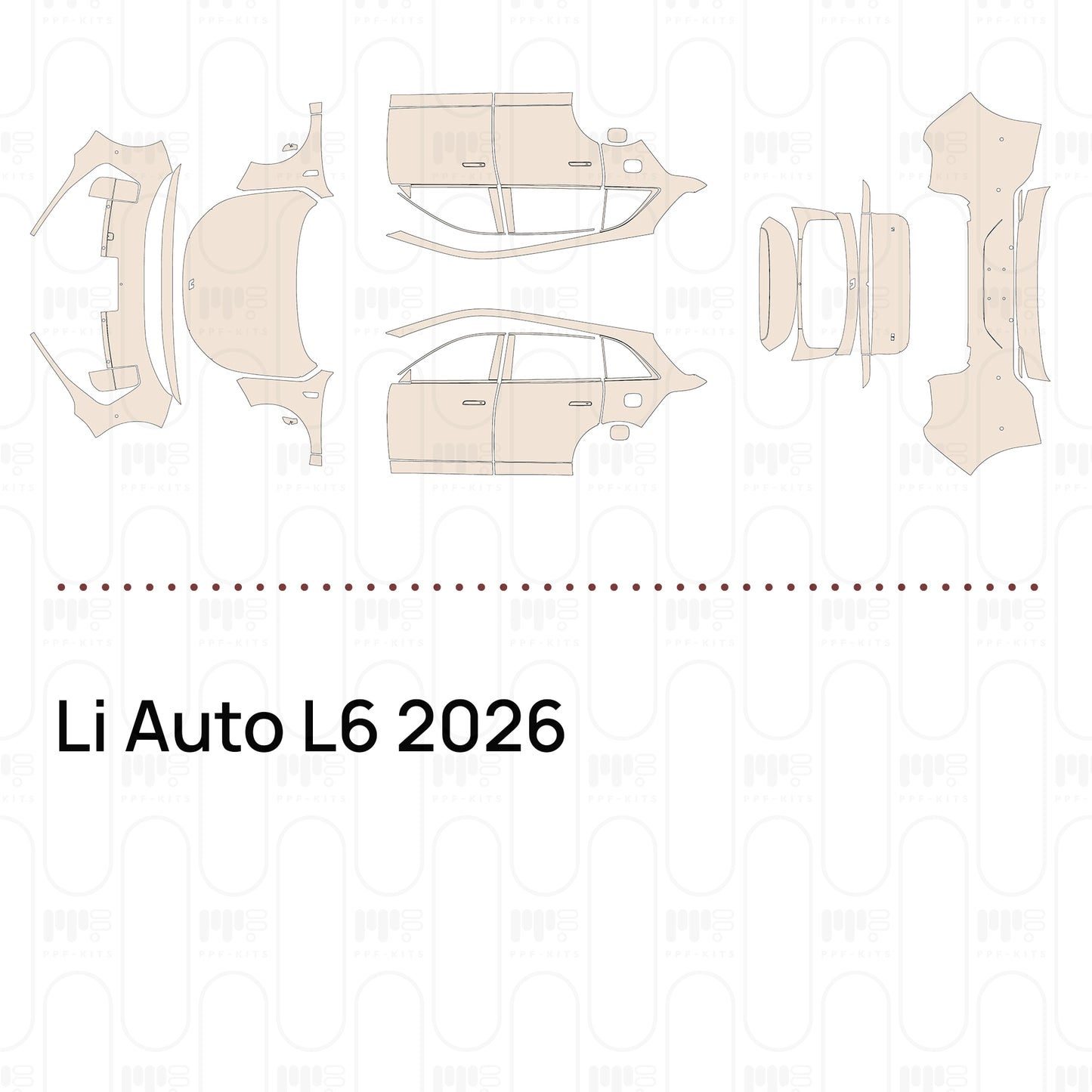 Voorgesneden PPF Li Auto L6 2026