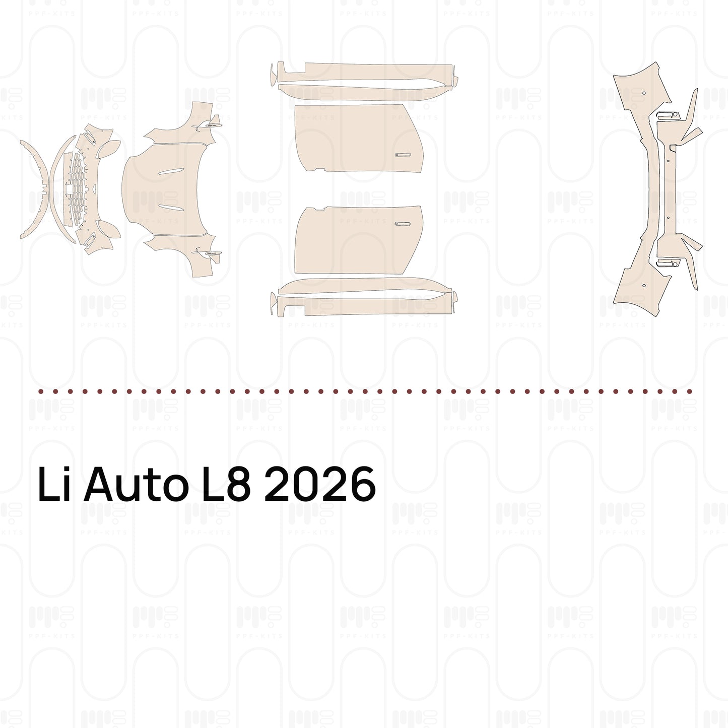 Voorgesneden PPF Li Auto L8 2026
