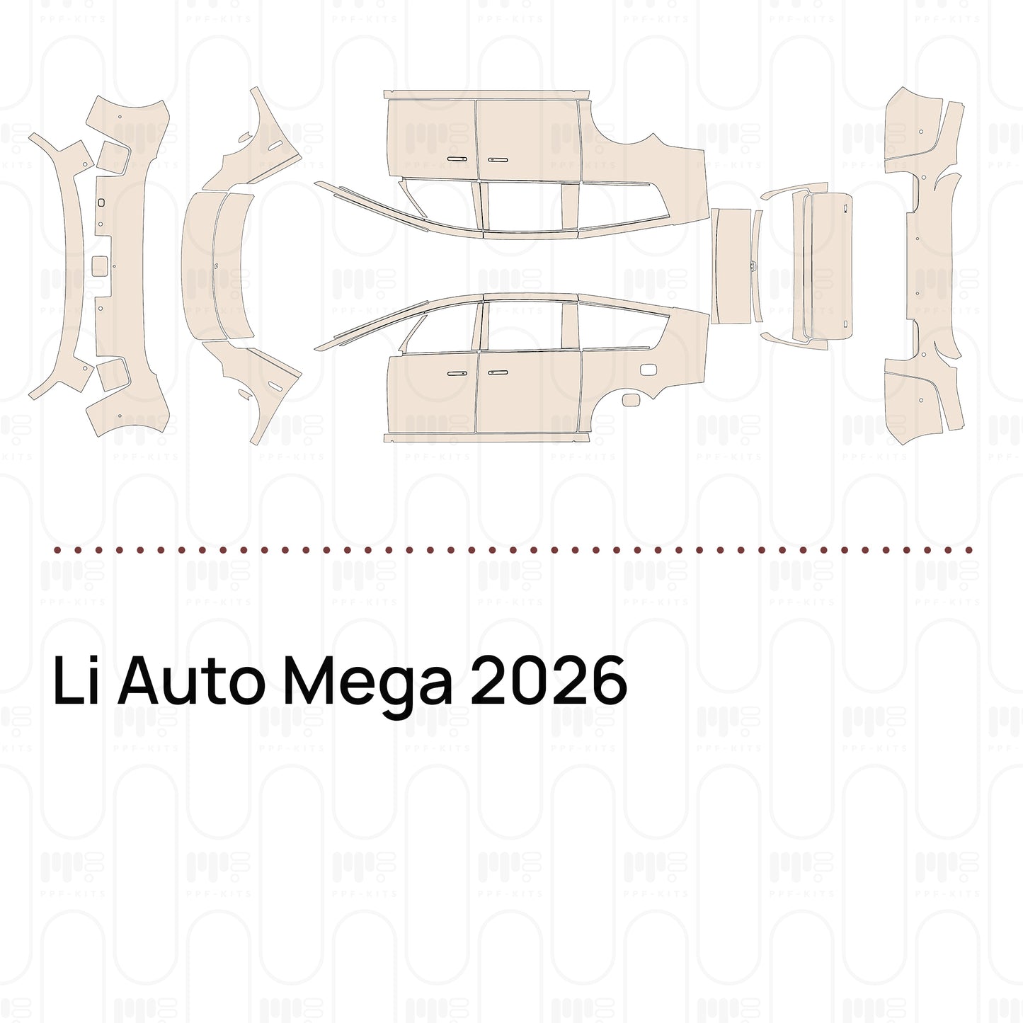 Voorgesneden PPF Li Auto Mega 2026