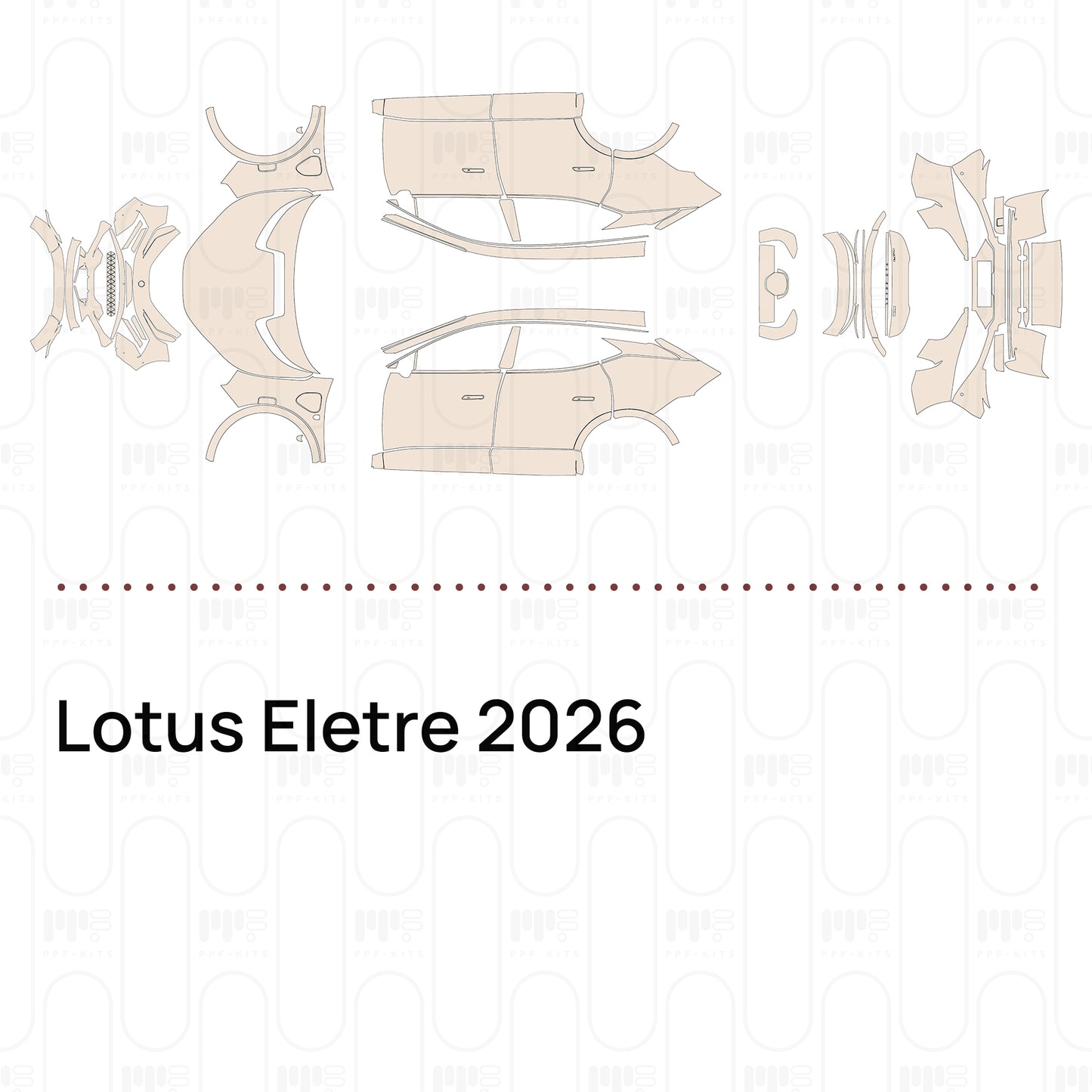 Voorgesneden PPF Lotus Eletre 2026