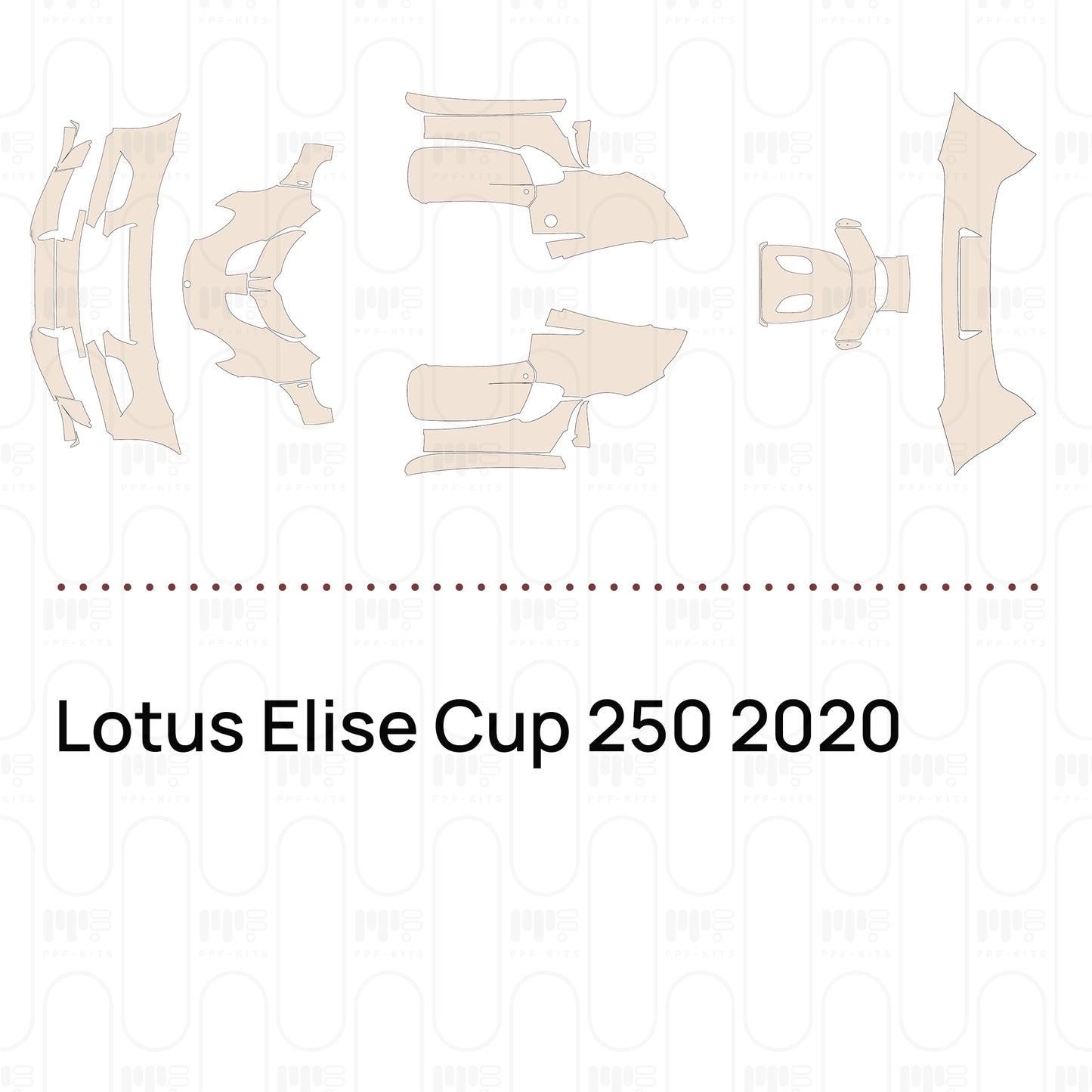 Voorgesneden PPF Lotus Elise Cup 250 2020