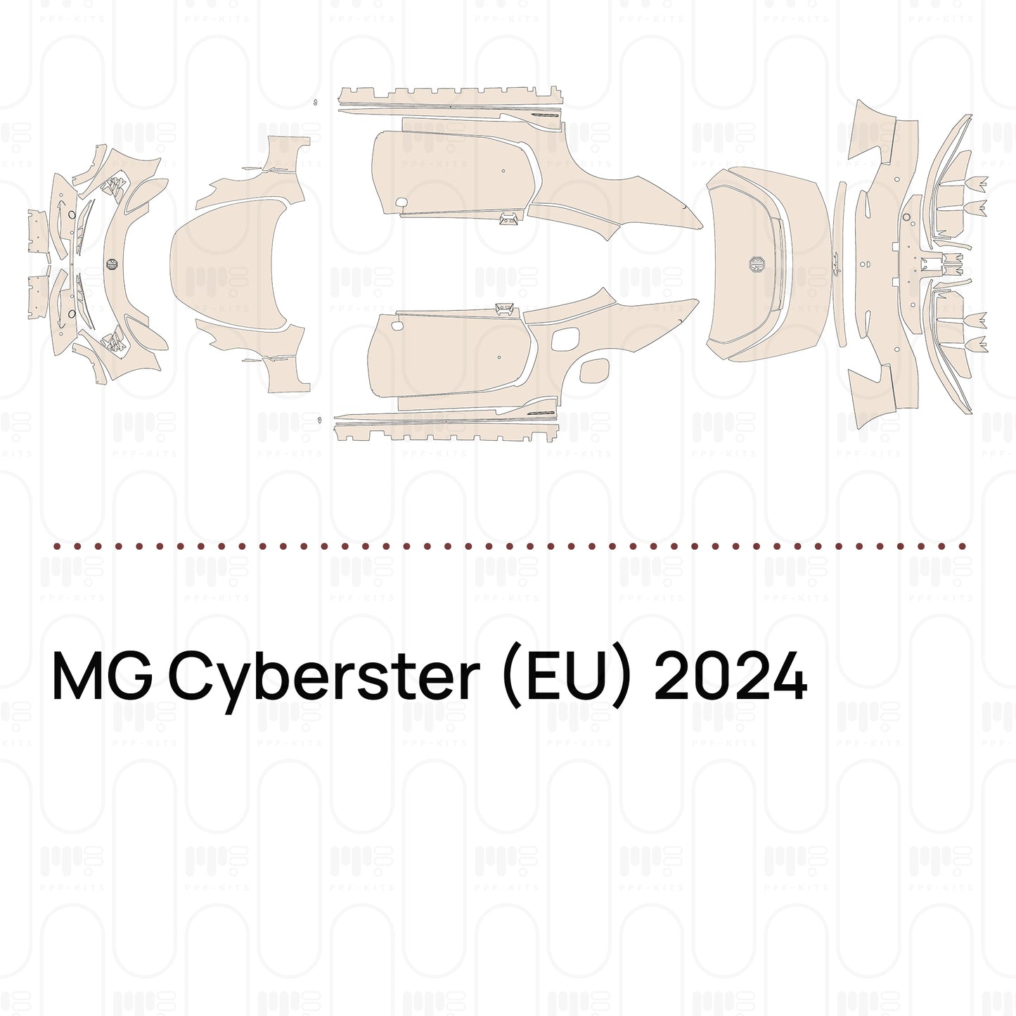 Voorgesneden PPF MG Cyberster (EU) 2024