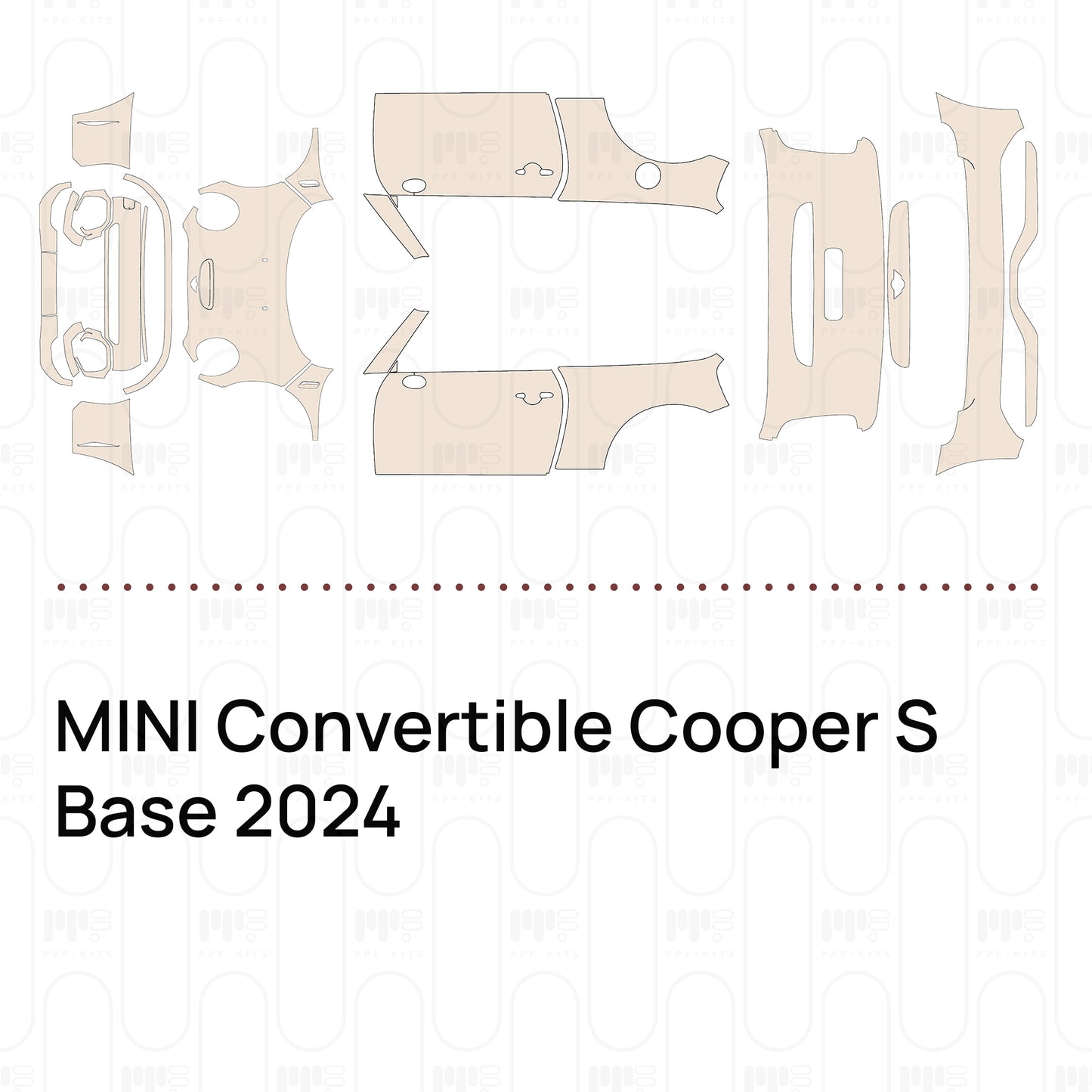 Voorgesneden PPF MINI Convertible Cooper S Base 2024