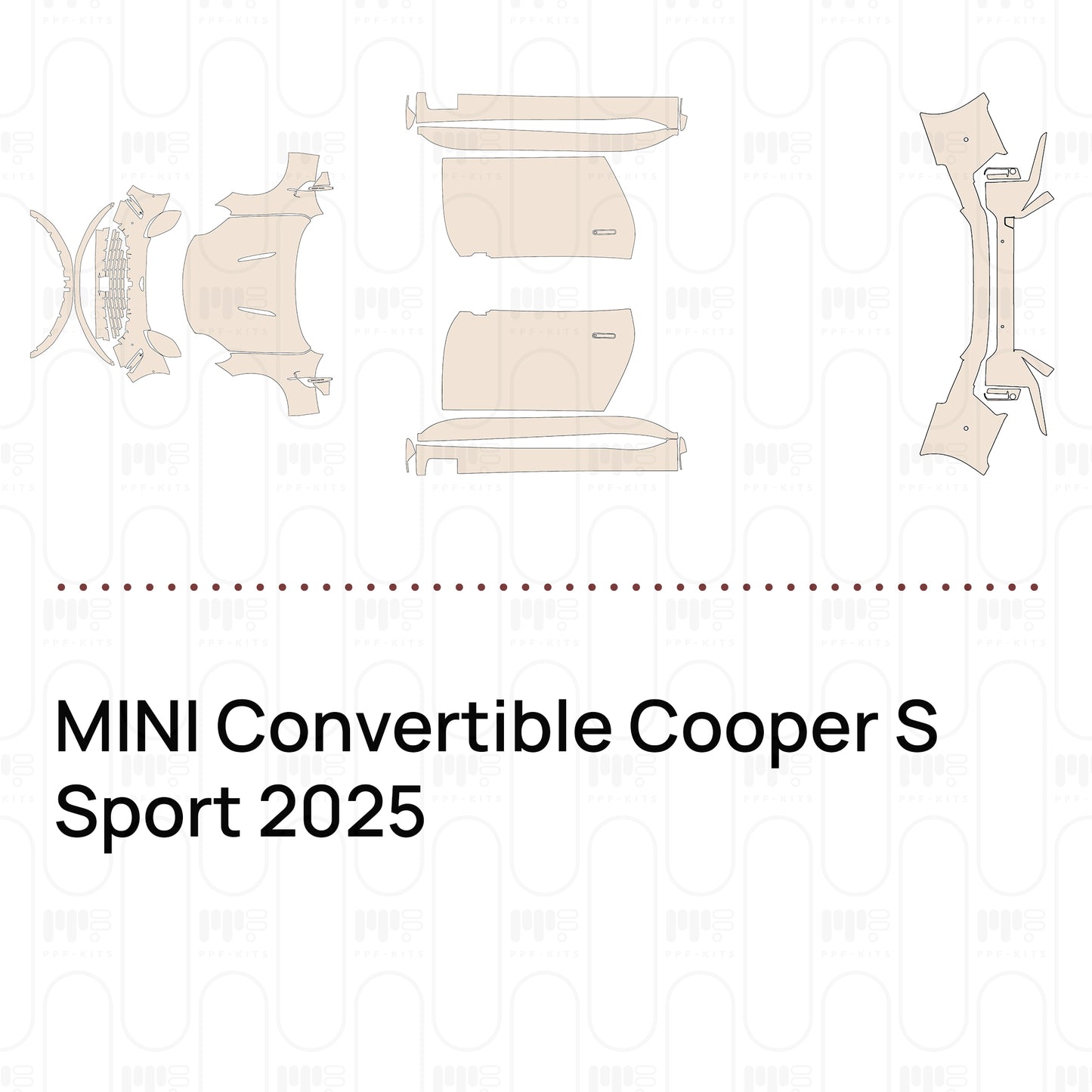 Voorgesneden PPF MINI Convertible Cooper S Sport 2025