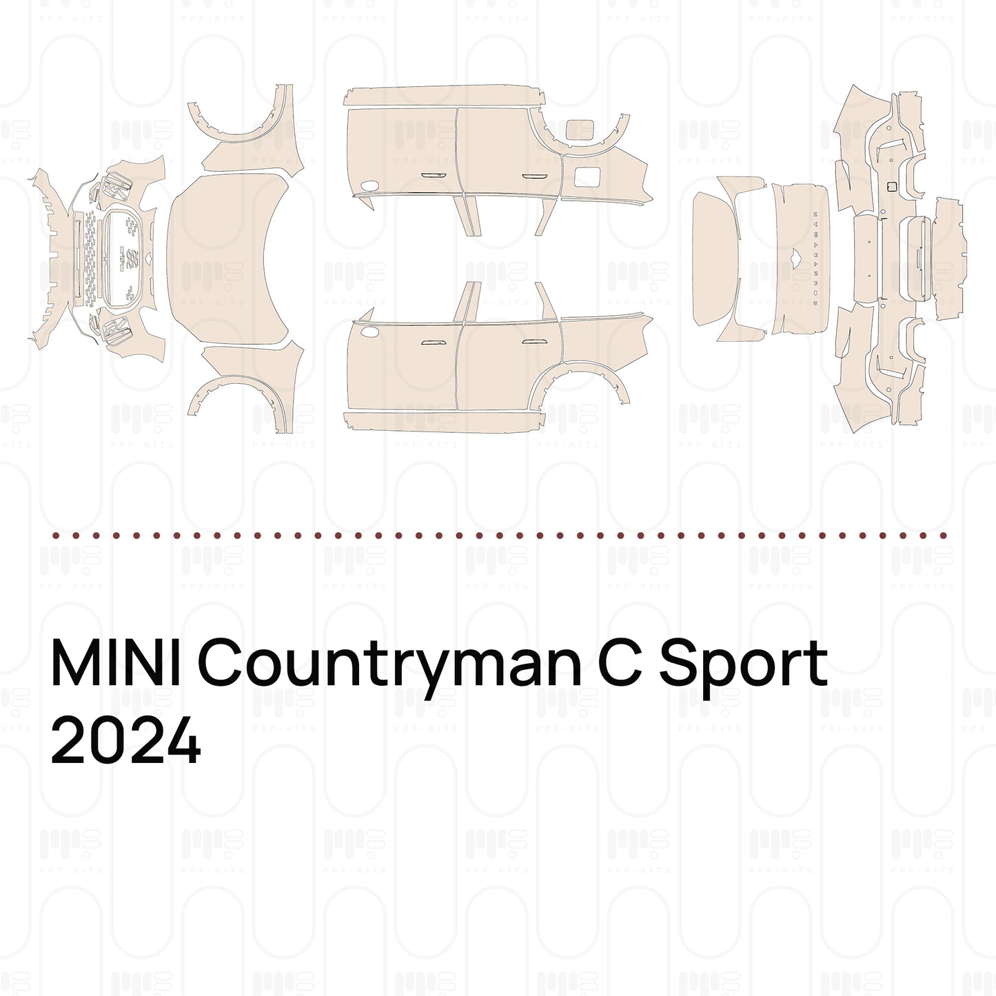 Voorgesneden PPF MINI Countryman C Sport 2024