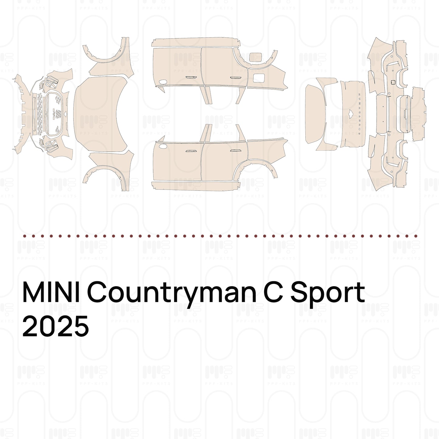 Voorgesneden PPF MINI Countryman C Sport 2025