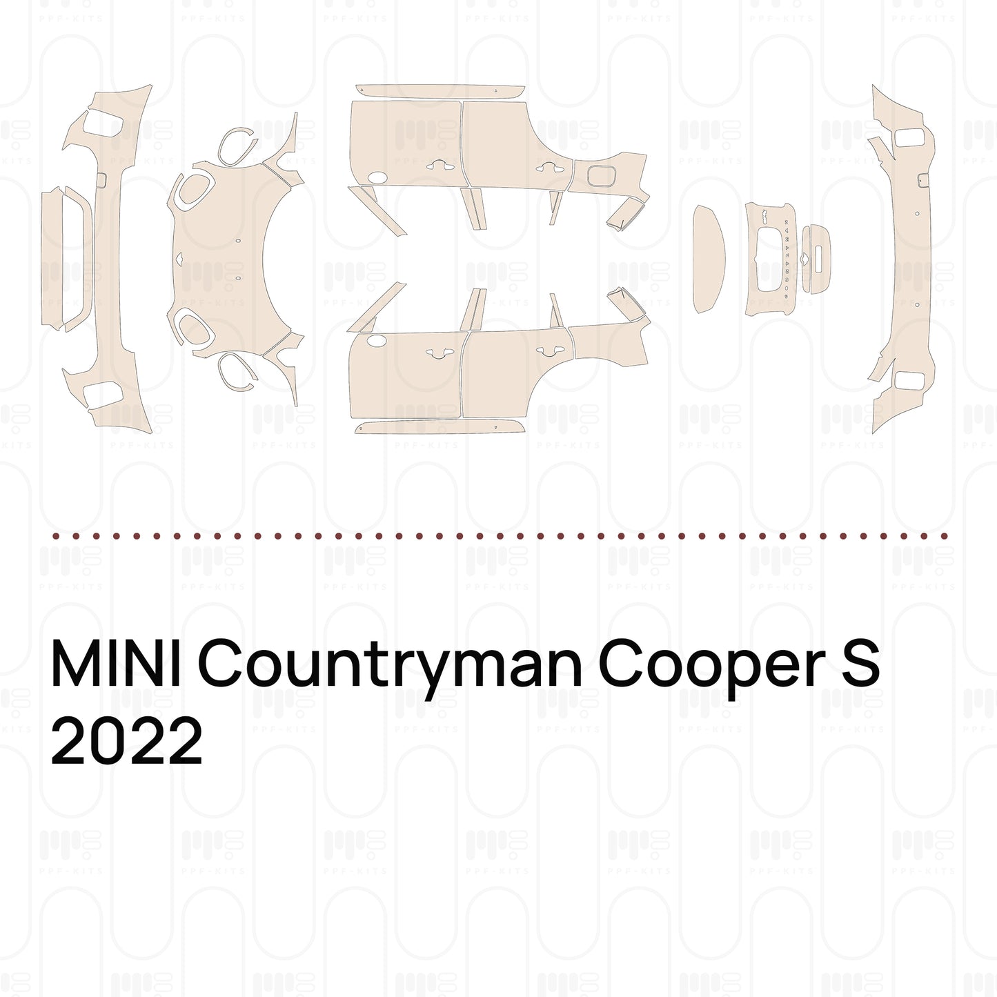 Voorgesneden PPF MINI Countryman Cooper S 2022