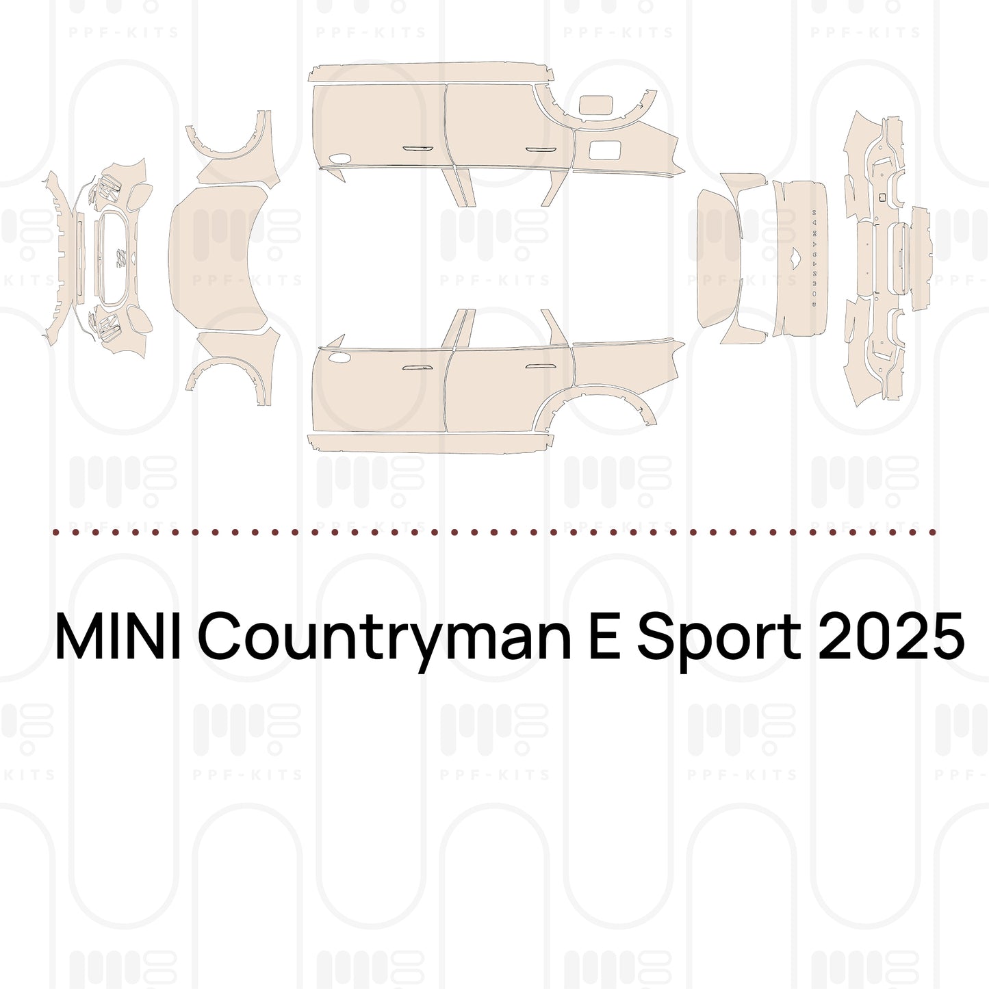 Voorgesneden PPF MINI Countryman E Sport 2025
