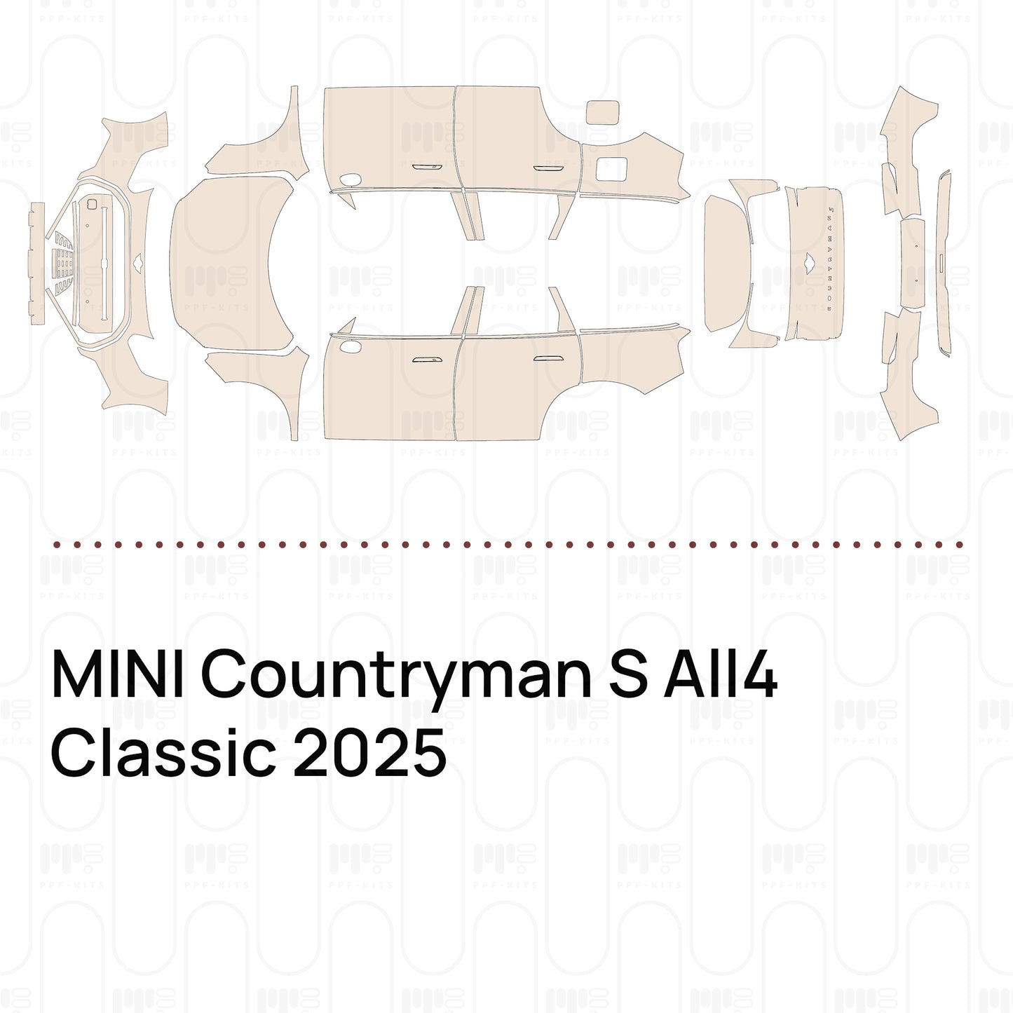Voorgesneden PPF MINI Countryman S All4 Classic 2025