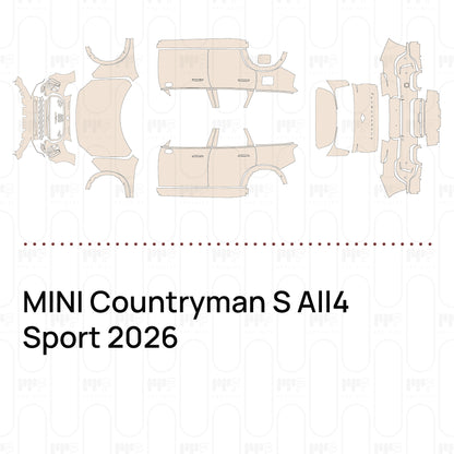 Voorgesneden PPF MINI Countryman S All4 Sport 2026