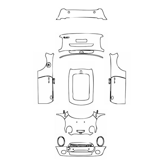 Pre-Cut PPF MINI Electric MINI Cooper Base 2016 - PPF-Kits