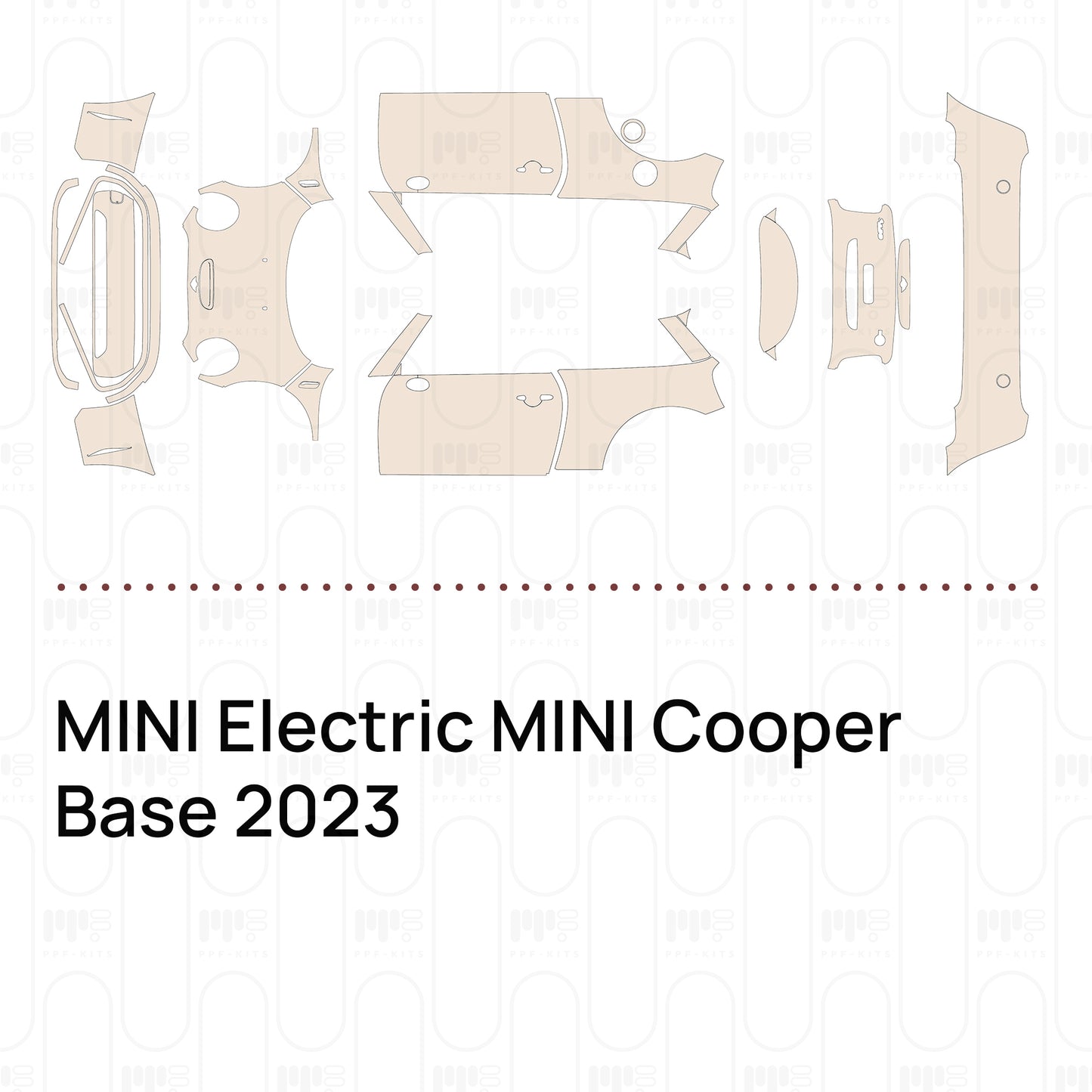 Voorgesneden PPF MINI Electric MINI Cooper Base 2023