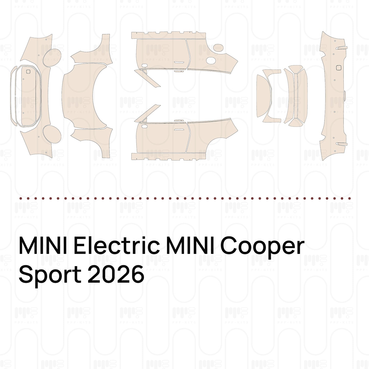 Voorgesneden PPF MINI Electric MINI Cooper Sport 2026