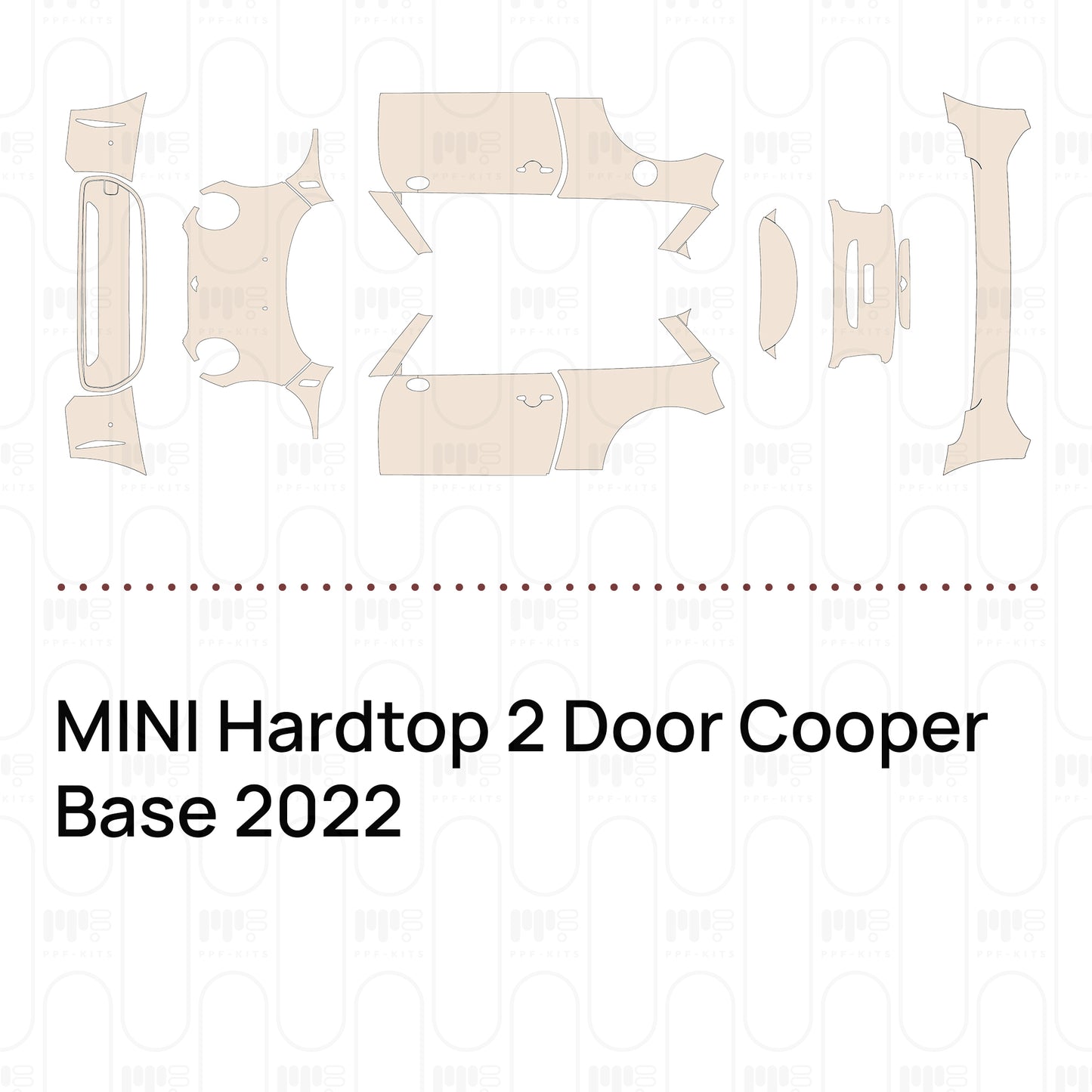 Voorgesneden PPF MINI Hardtop 2 Door Cooper Base 2022