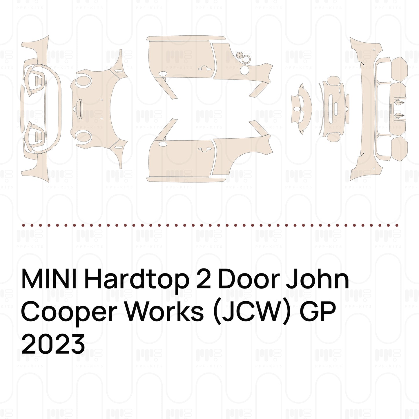 Voorgesneden PPF MINI Hardtop 2 Door John Cooper Works (JCW) GP 2023