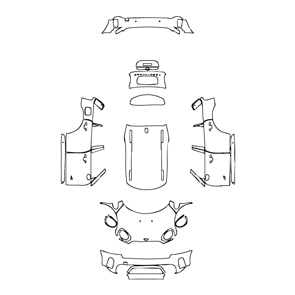 Pre-Cut PPF MINI MINI Countryman Cooper S E All4 2022 - PPF-Kits