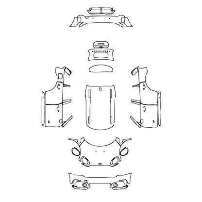 Pre-Cut PPF MINI MINI Countryman John Cooper Works (JCW) 2022 - PPF-Kits