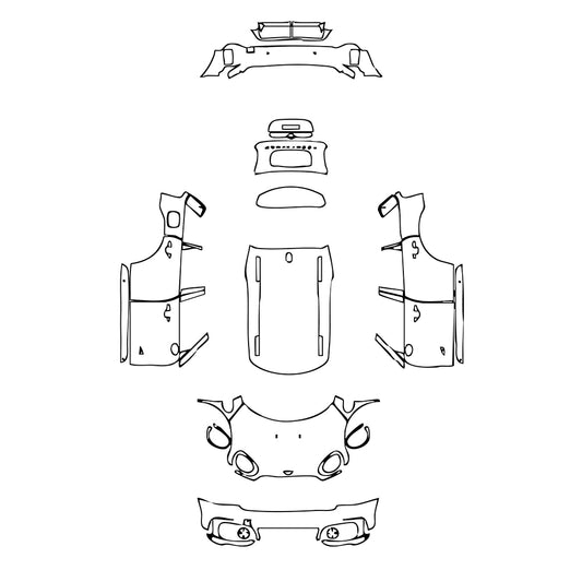 Pre-Cut PPF MINI MINI Countryman John Cooper Works (JCW) 2022 - PPF-Kits