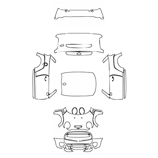 Pre-Cut PPF MINI MINI Hardtop 2 Door John Cooper Works (JCW) GP 2020 - PPF-Kits
