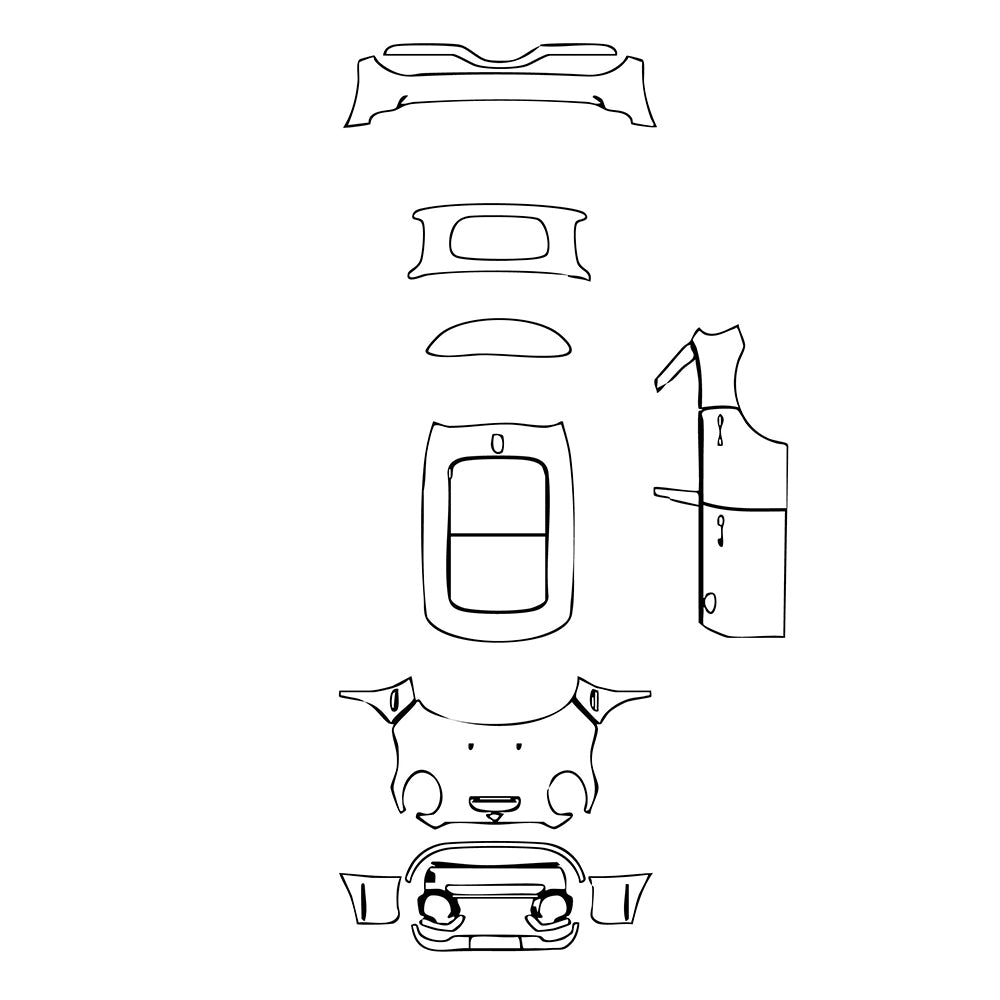 Pre-Cut PPF MINI MINI Hardtop 4 Door Cooper S Base 2022 - PPF-Kits