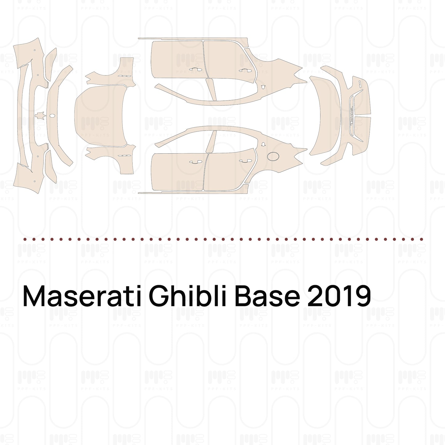 Voorgesneden PPF Maserati Ghibli Base 2019