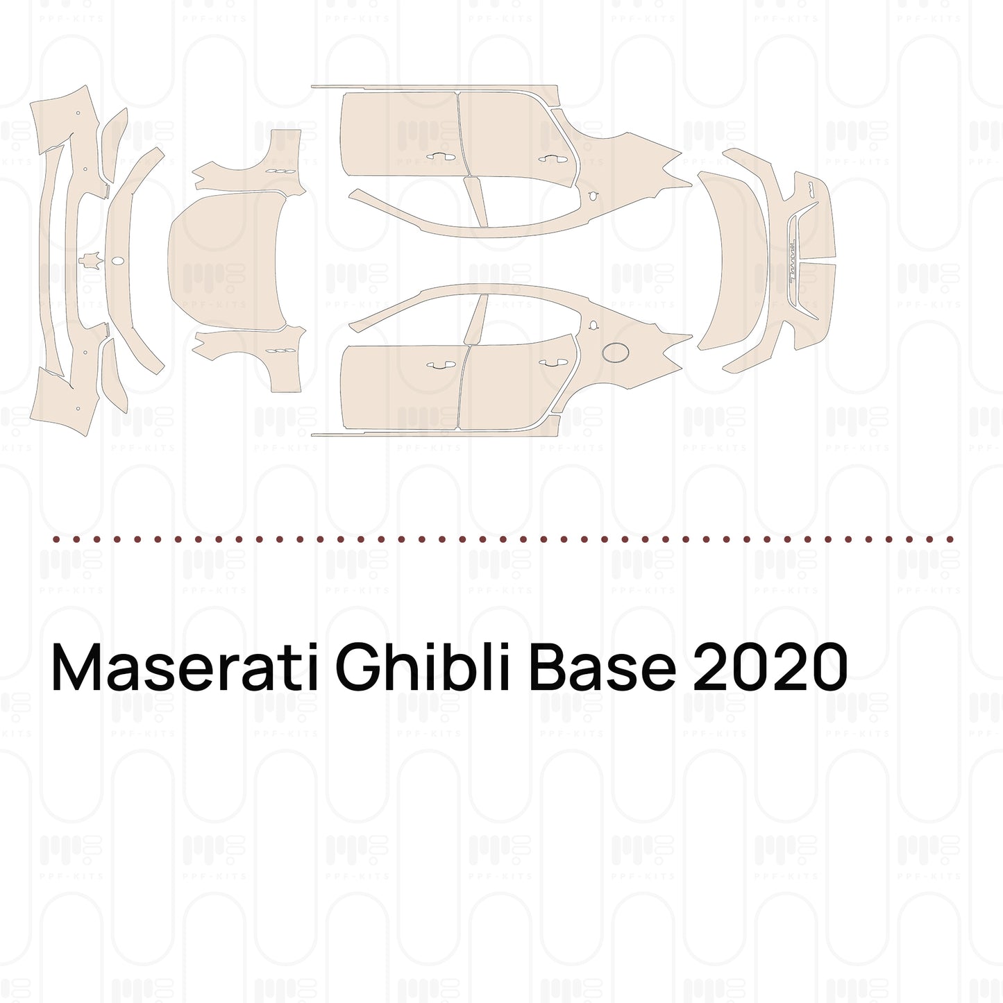 Voorgesneden PPF Maserati Ghibli Base 2020