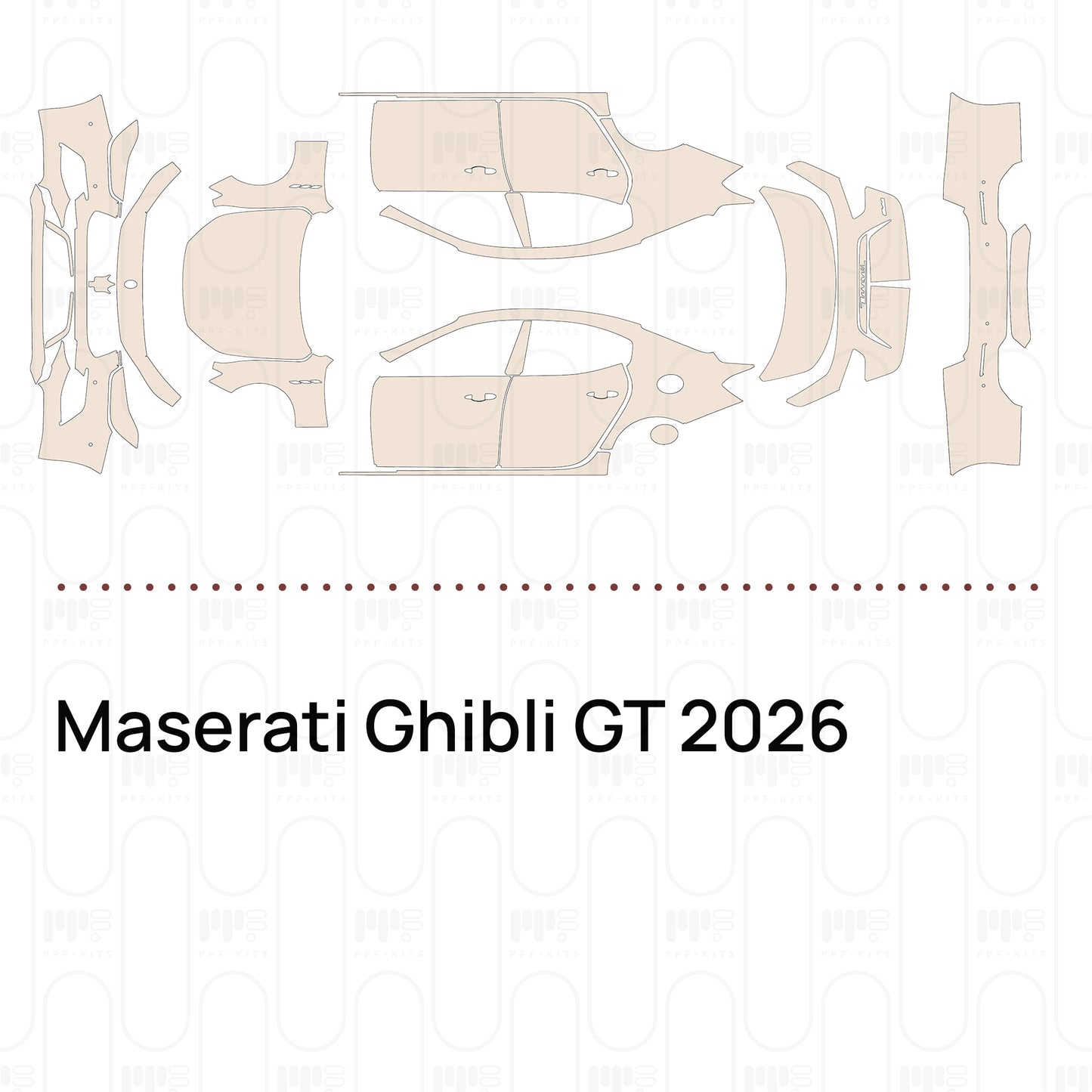 Voorgesneden PPF Maserati Ghibli GT 2026