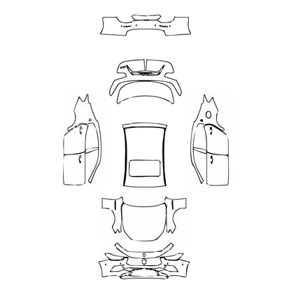 Pre-Cut PPF Maserati Ghibli Ghibli GranSport 2021 - PPF-Kits