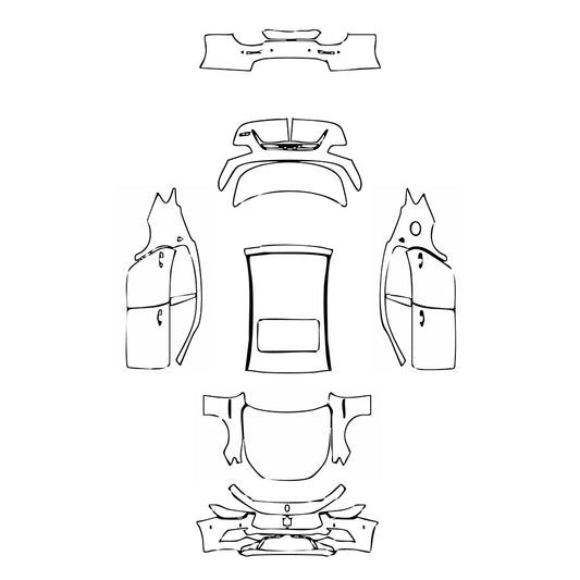 Pre-Cut PPF Maserati Ghibli Ghibli S GranSport 2021 - PPF-Kits