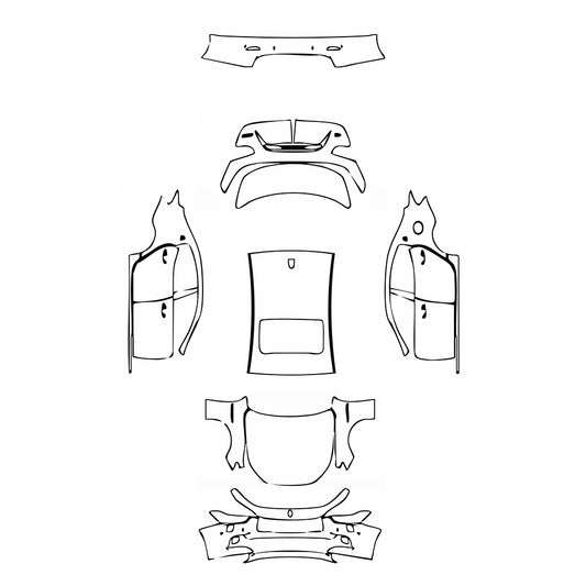 Pre-Cut PPF Maserati Ghibli Ghibli S Q4 Base 2016 - PPF-Kits