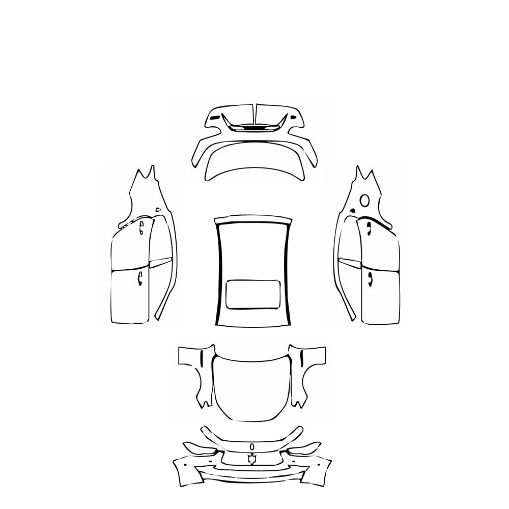 Pre-Cut PPF Maserati Ghibli Ghibli S Q4 GranLusso 2018 - PPF-Kits