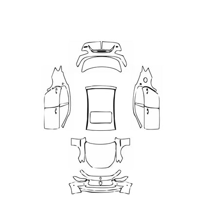 Pre-Cut PPF Maserati Ghibli Ghibli S Q4 GranLusso 2021 - PPF-Kits