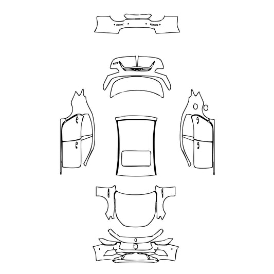 Pre-Cut PPF Maserati Ghibli Modena 2023 - PPF-Kits