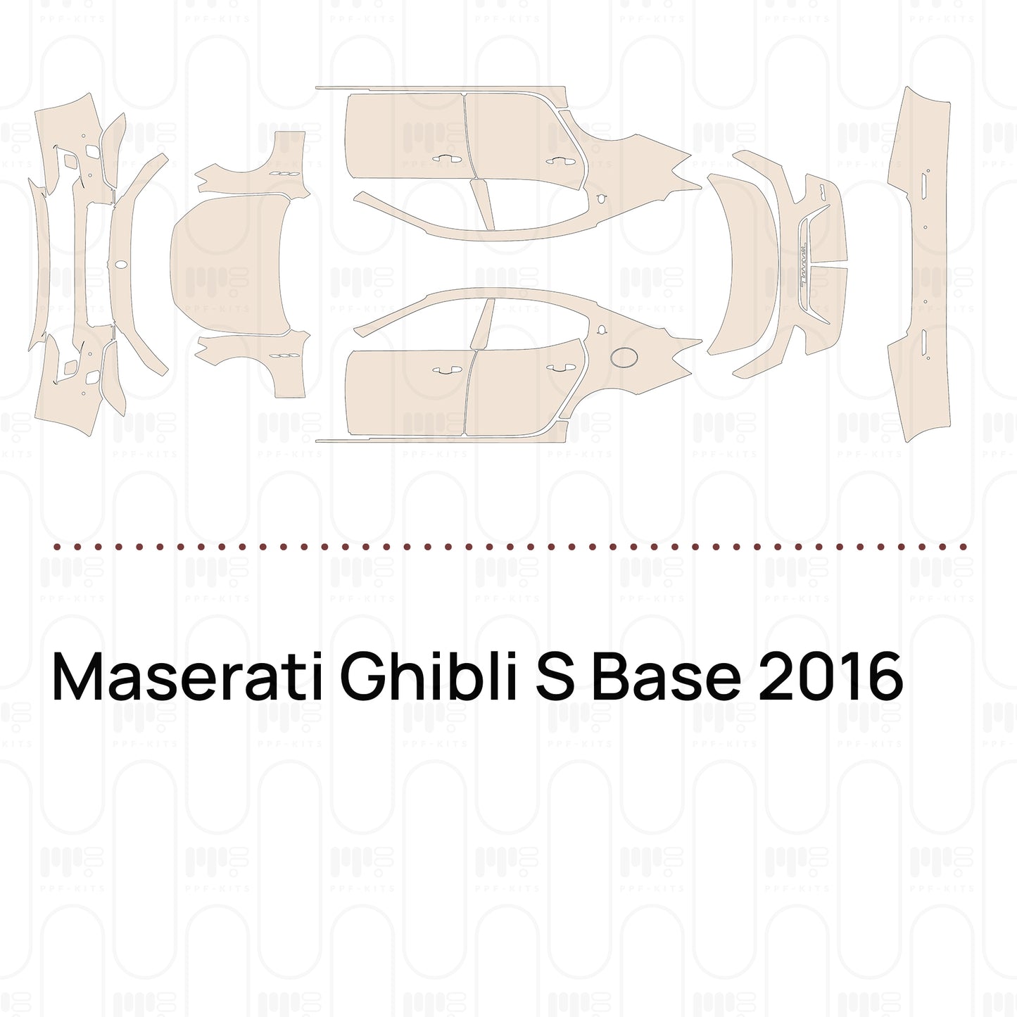 Voorgesneden PPF Maserati Ghibli S Base 2016