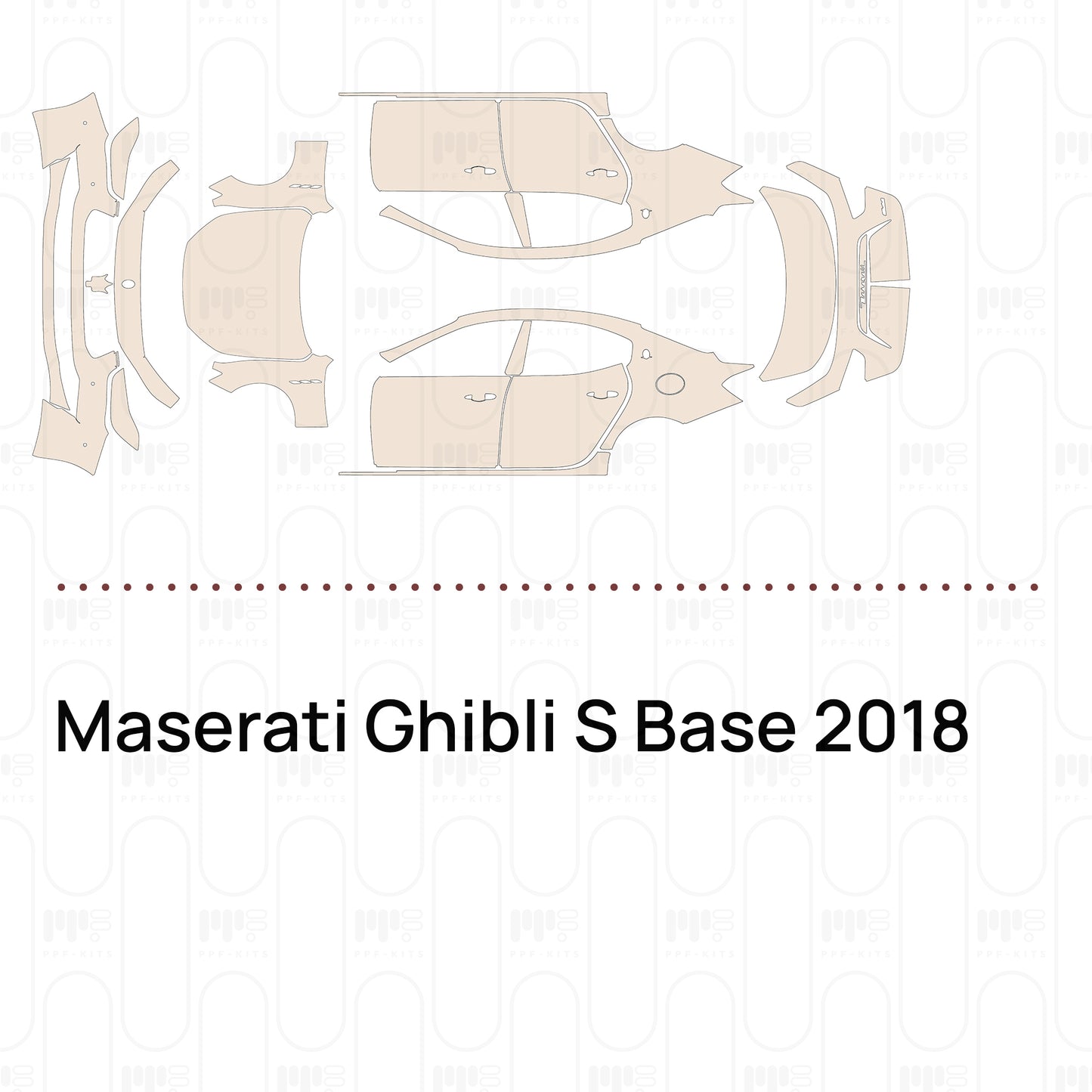 Voorgesneden PPF Maserati Ghibli S Base 2018