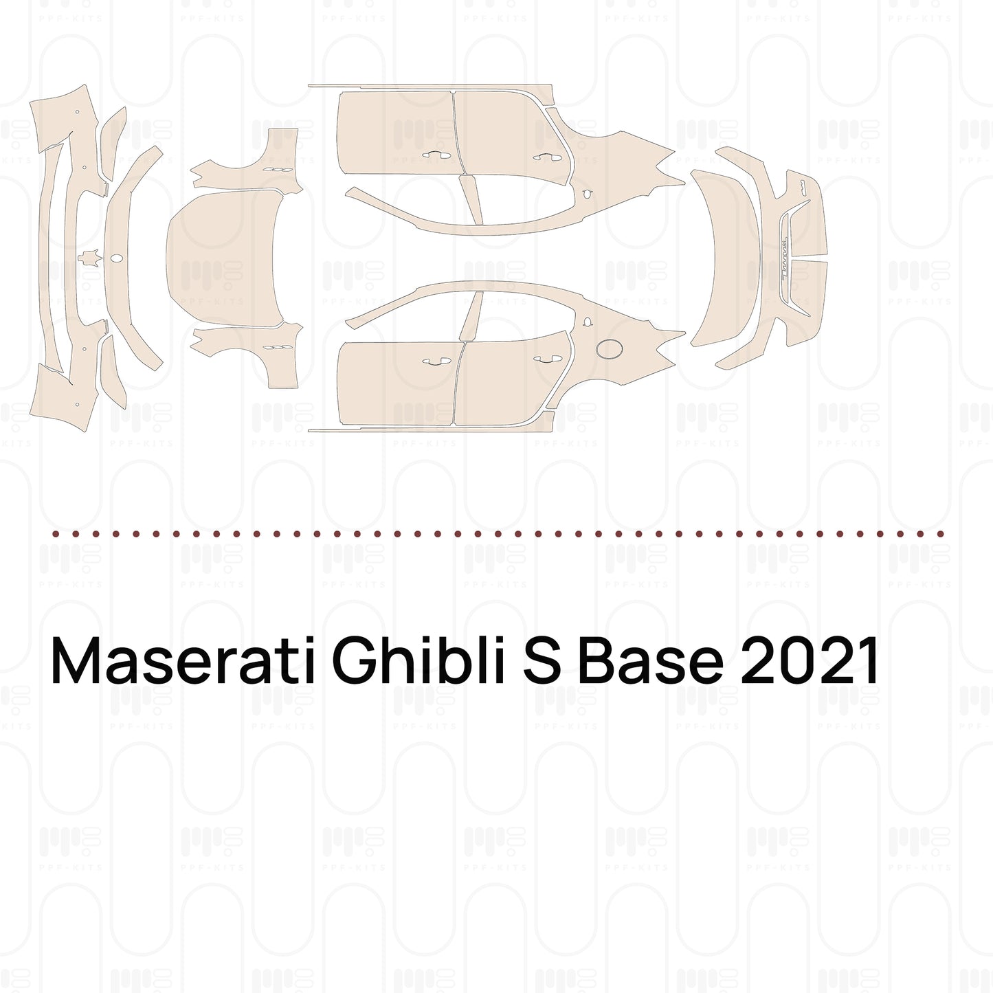 Voorgesneden PPF Maserati Ghibli S Base 2021