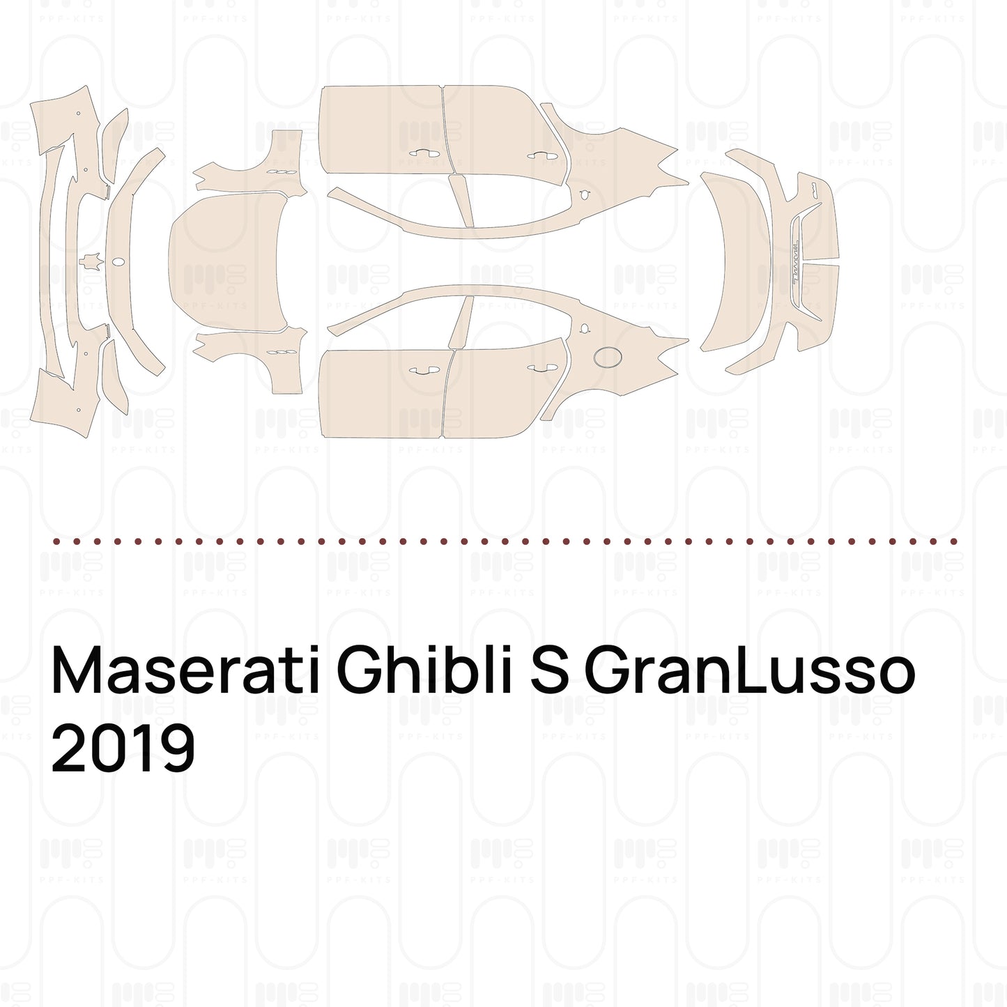 Voorgesneden PPF Maserati Ghibli S GranLusso 2019
