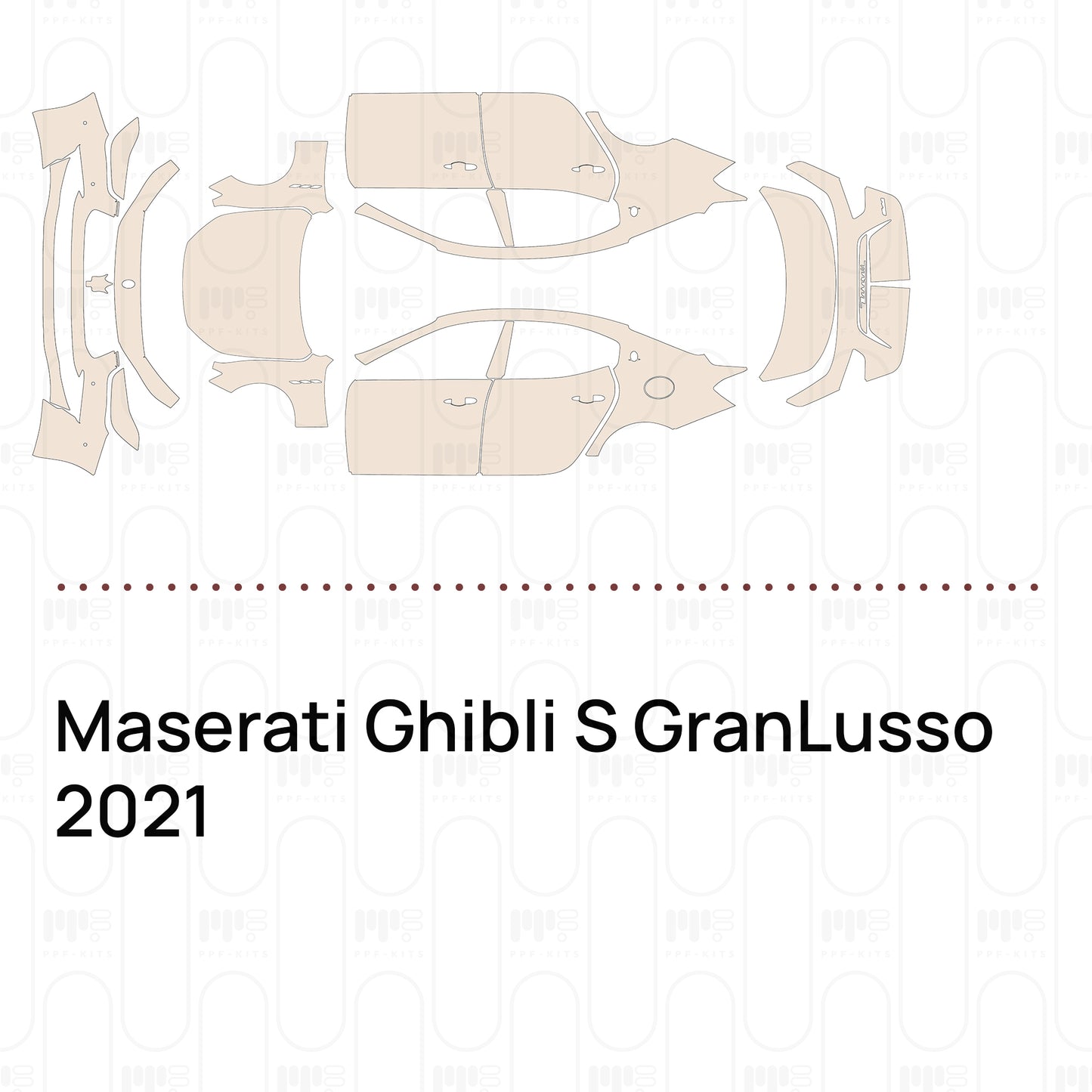 Voorgesneden PPF Maserati Ghibli S GranLusso 2021