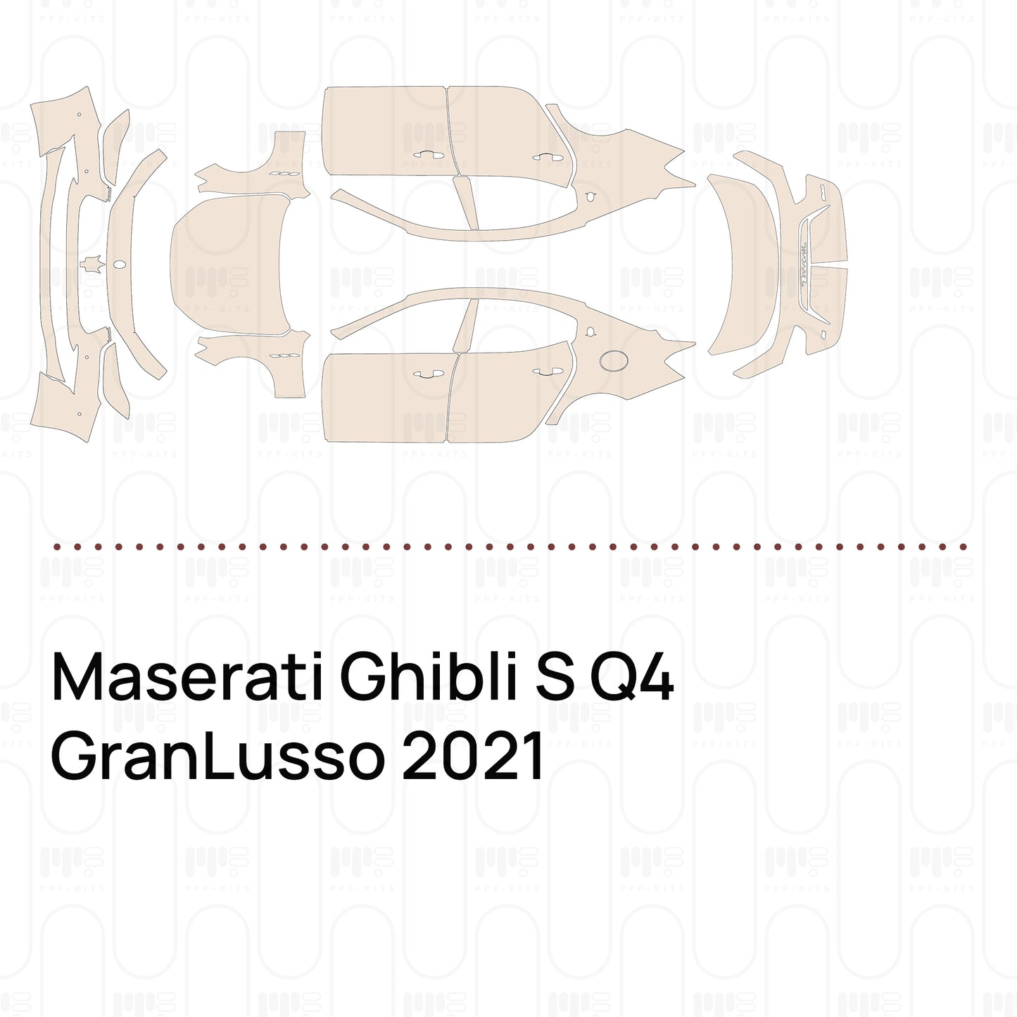 Voorgesneden PPF Maserati Ghibli S Q4 GranLusso 2021