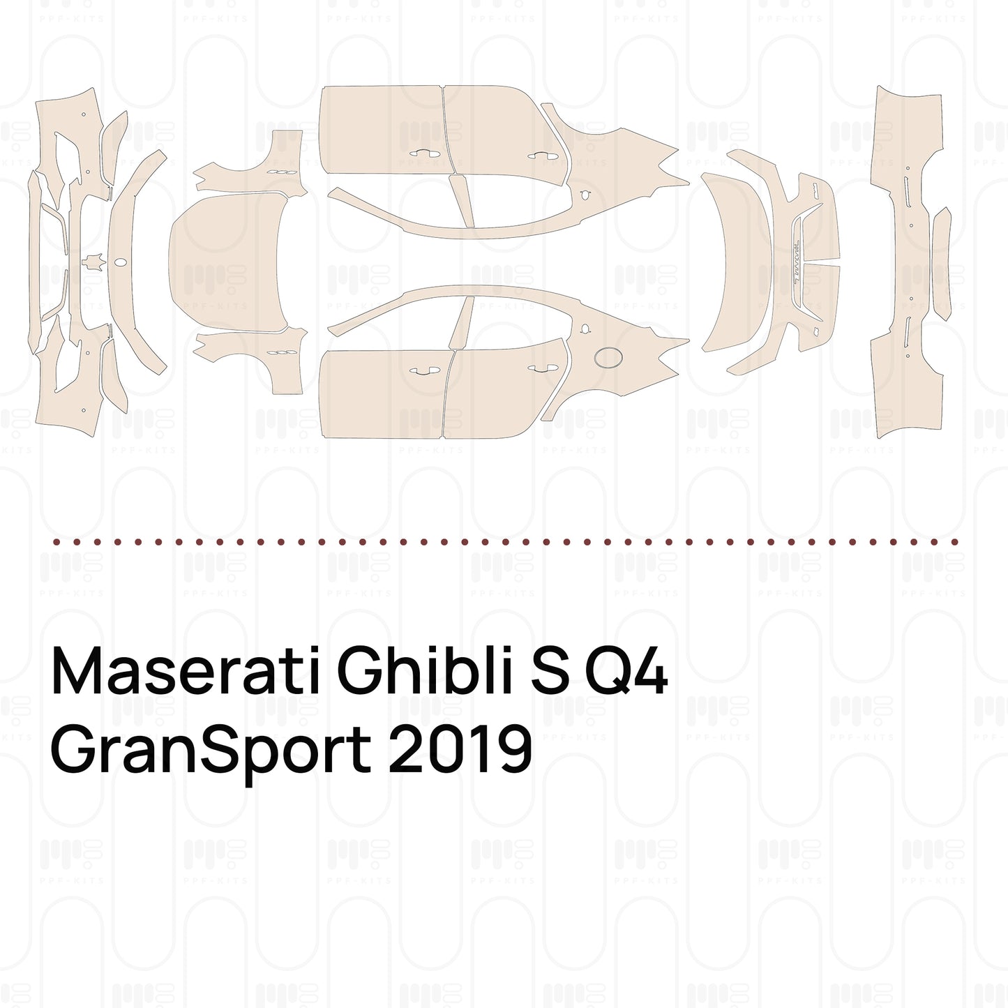 Voorgesneden PPF Maserati Ghibli S Q4 GranSport 2019