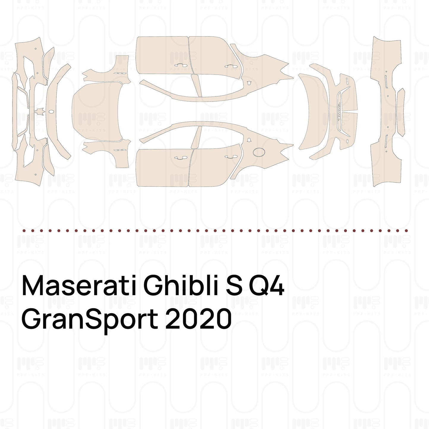 Voorgesneden PPF Maserati Ghibli S Q4 GranSport 2020