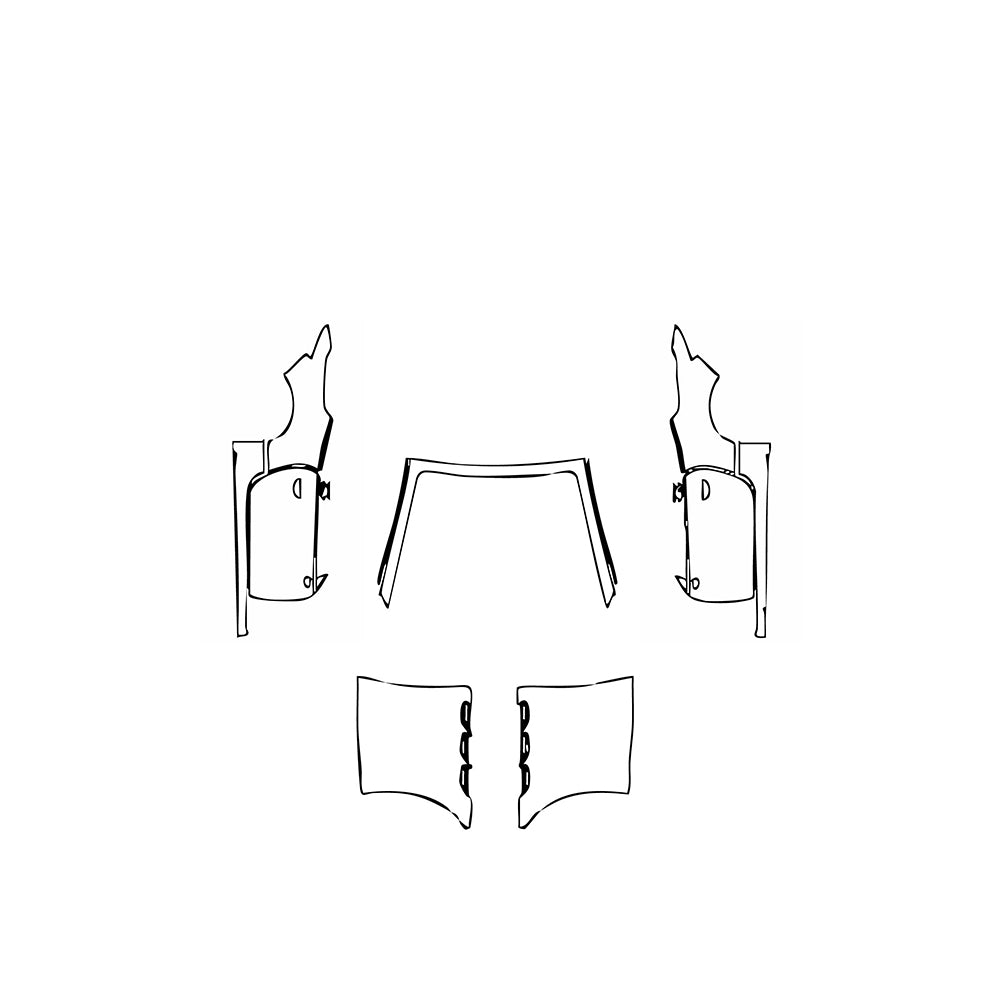 Voorgesneden PPF Maserati GranCabrio Folgore 2025