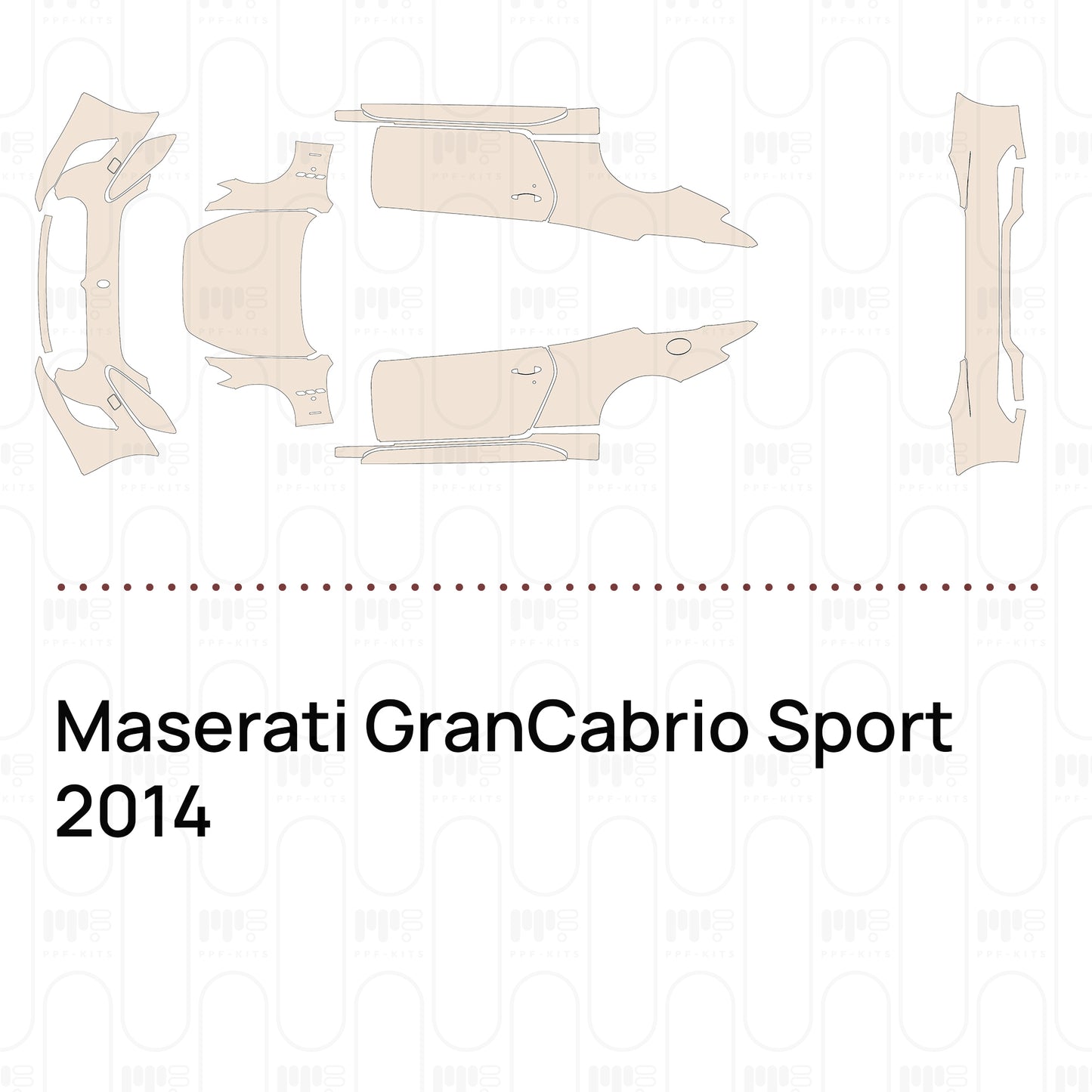Voorgesneden PPF Maserati GranCabrio Sport 2014