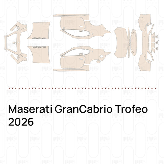 Voorgesneden PPF Maserati GranCabrio Trofeo 2026