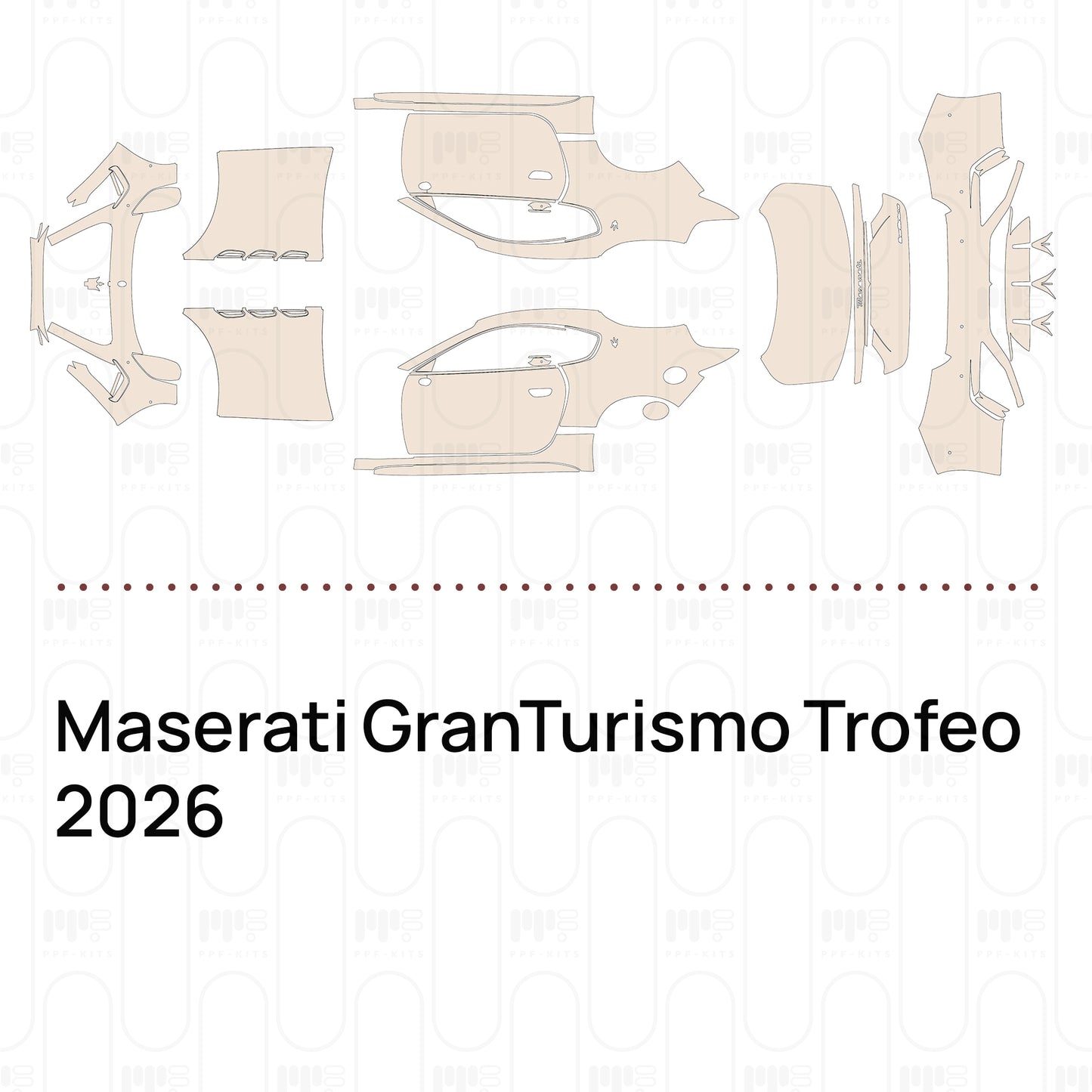 Voorgesneden PPF Maserati GranTurismo Trofeo 2026